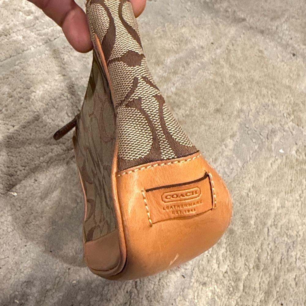Vintage Y2K Coach signature Demi monogram small shoulder hand bag purse GUC - Picture 4 of 12